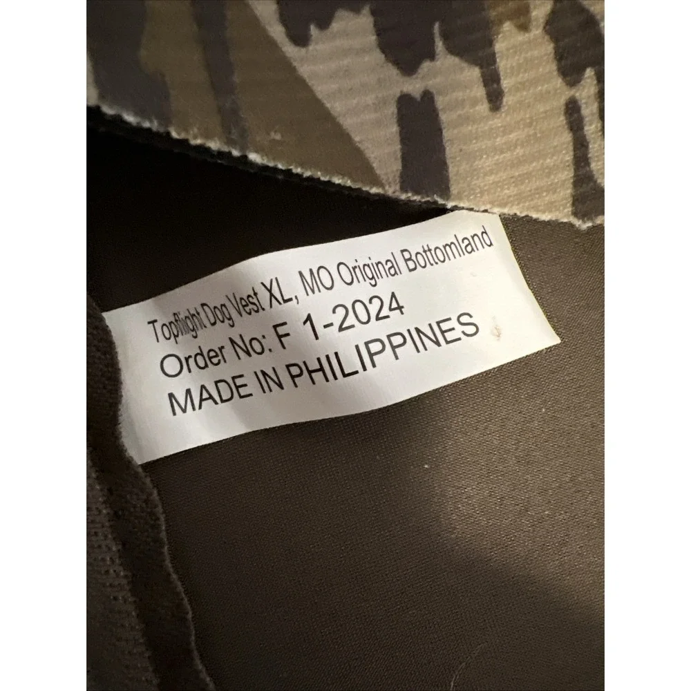 Alps Outdoorz Ducks Unlimited Topflight Dog Vest Mossy‎ Oak Bottomland Sz XL